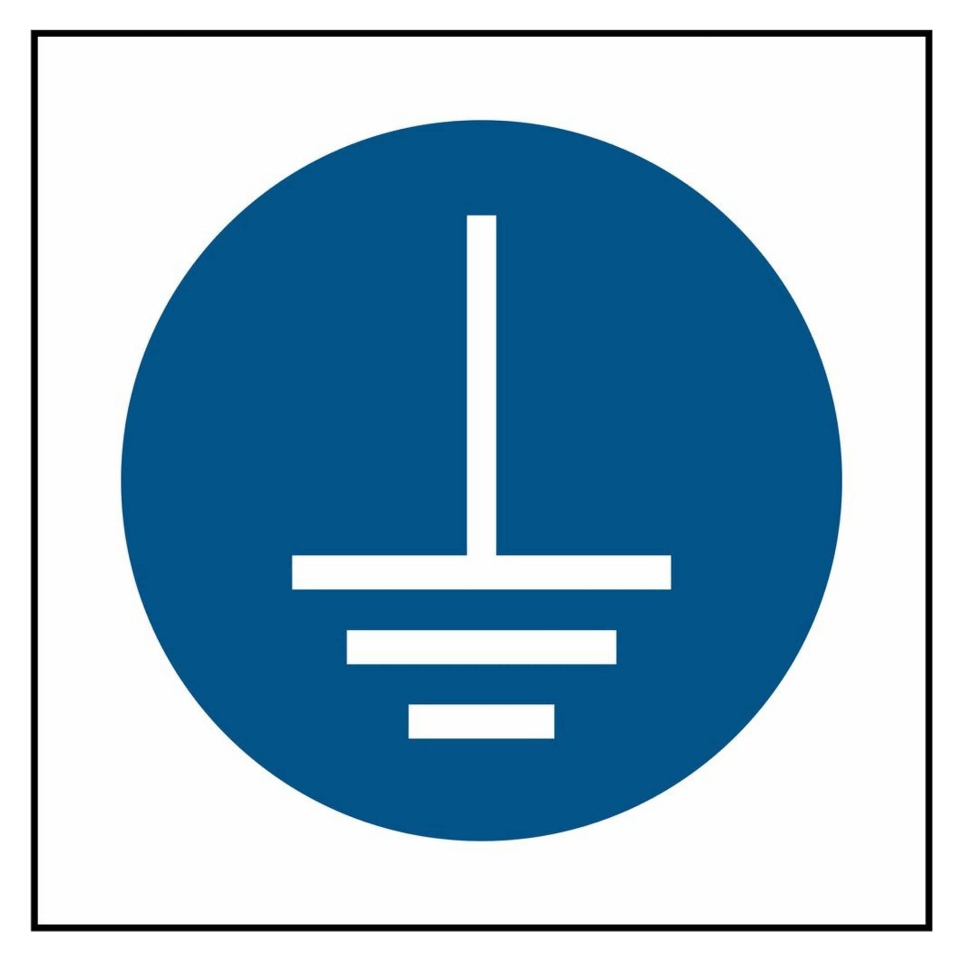 Connect to Ground Symbol Sign