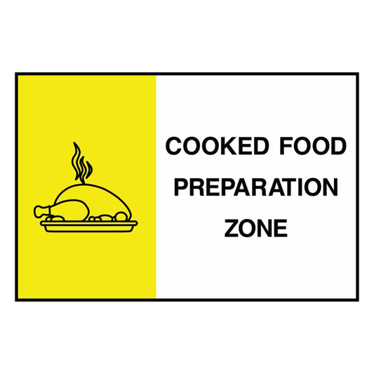 cooked-food-preparation-zone-sign