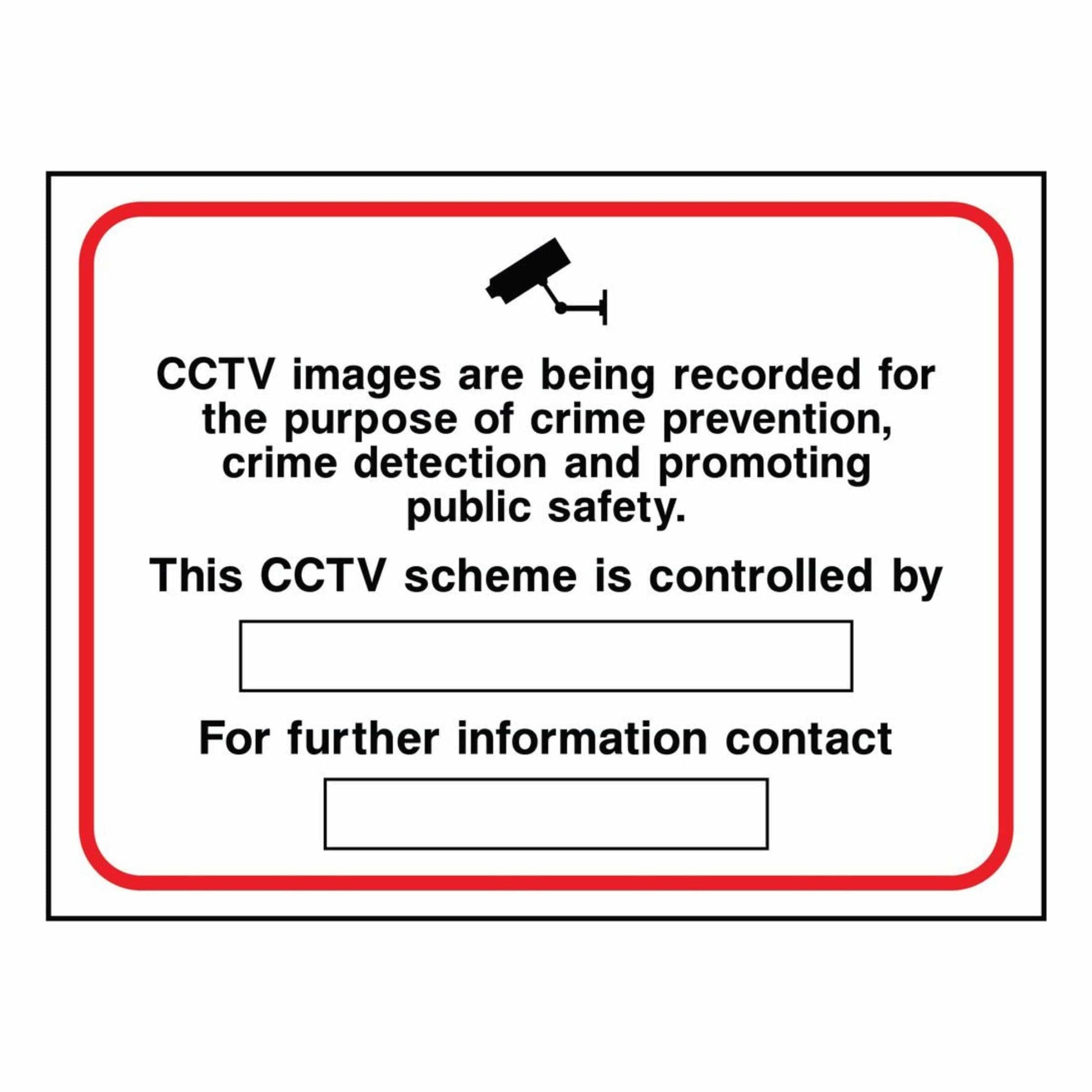 Custom CCTV Recording Sign