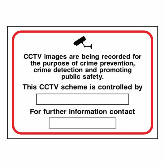 Custom CCTV Recording Sign