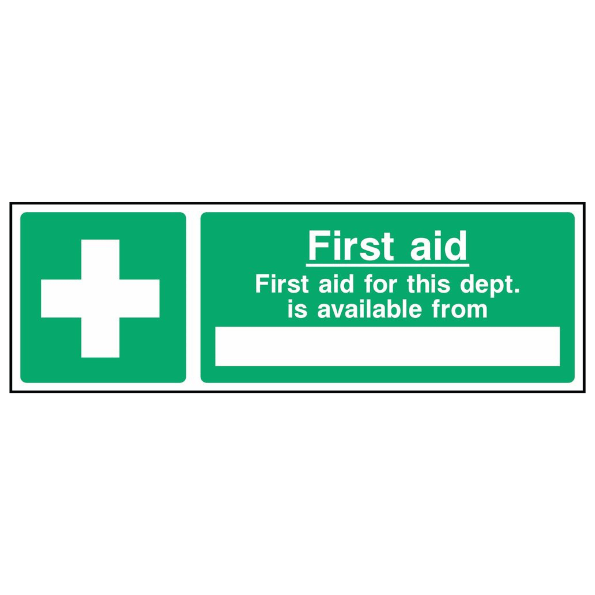 Vailable Sign Custom 'First Aid is Available' Sign - The Safety Sign Depot
