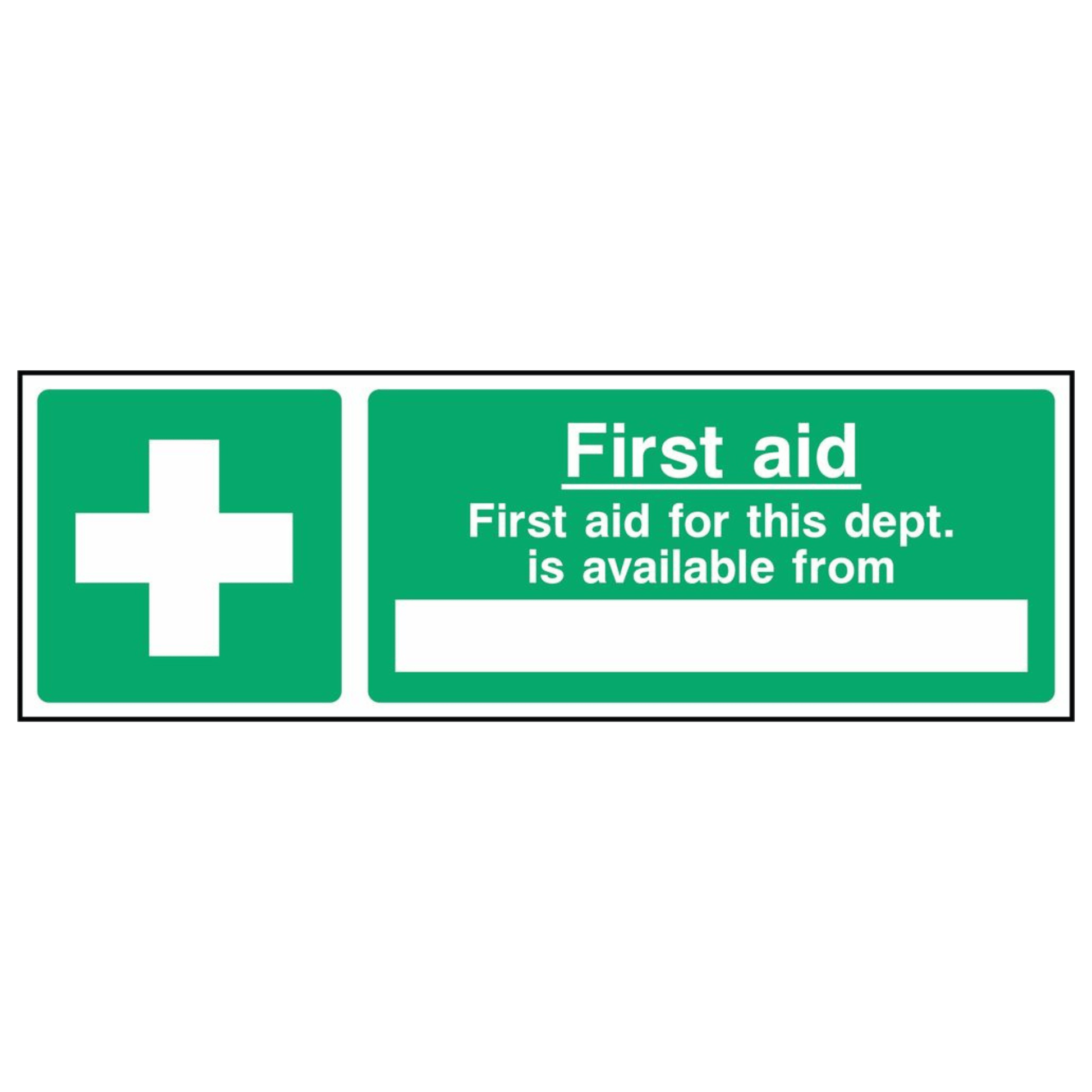 Custom 'First Aid is Available' Sign