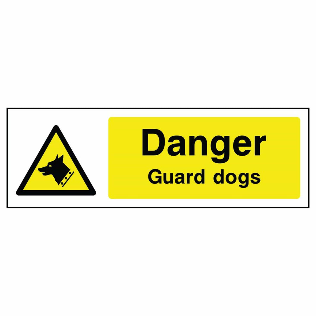 Guard Dog Signs | Security Warnings - The Safety Sign Depot