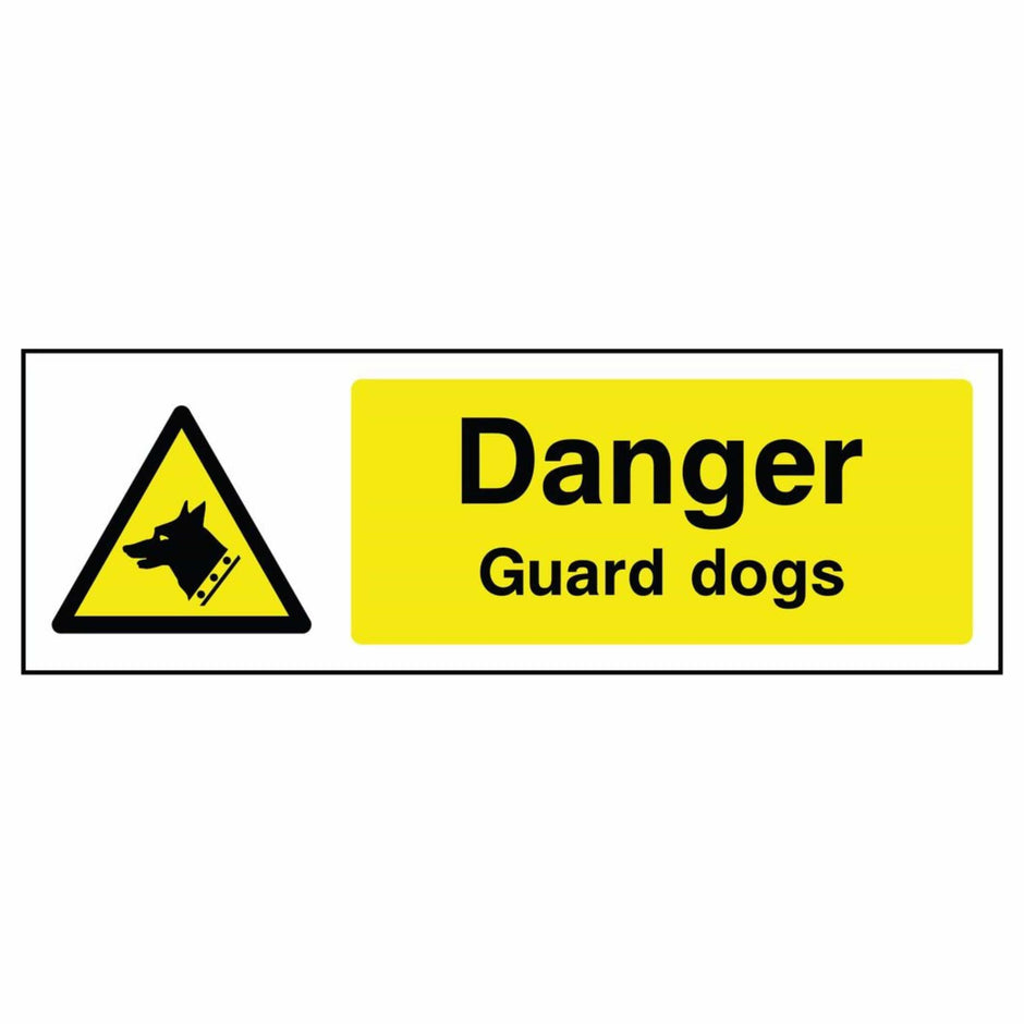 Guard Dog Signs | Security Warnings - The Safety Sign Depot