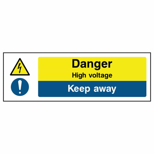 Danger - High Voltage - Keep Away Sign