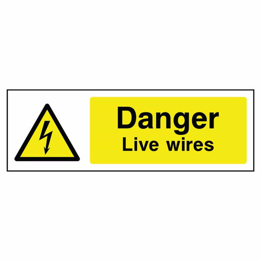 Danger - Live Wires Sign
