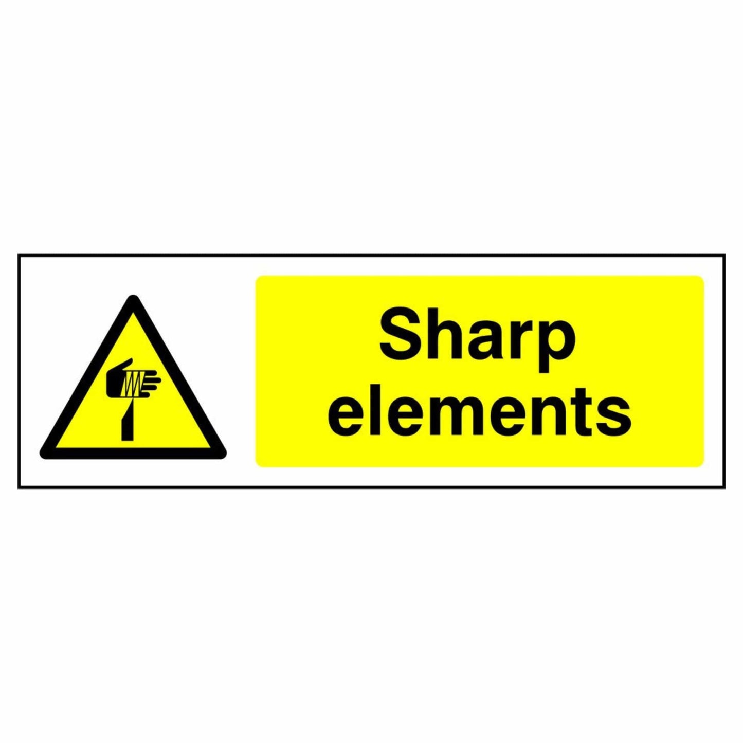 Danger - Sharp Elements Sign