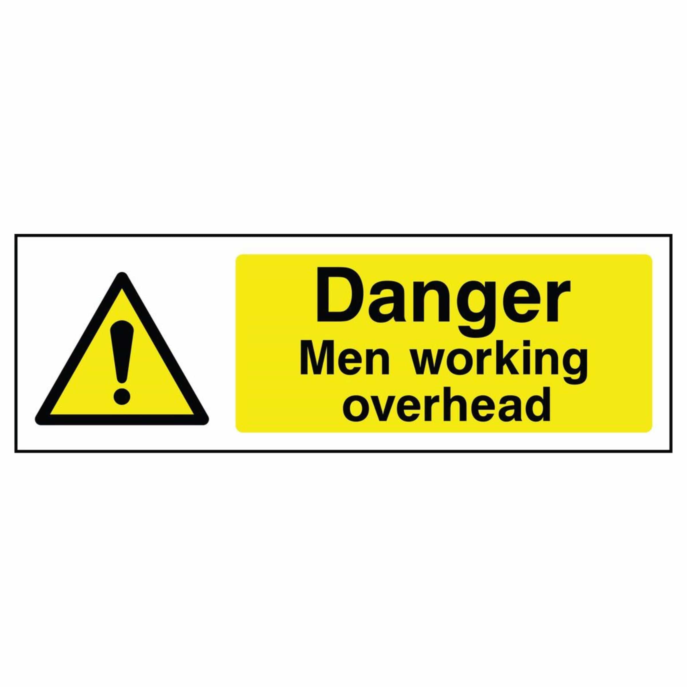 Over Work Sign Danger Men Working Overhead Sign - The Safety Sign Depot
