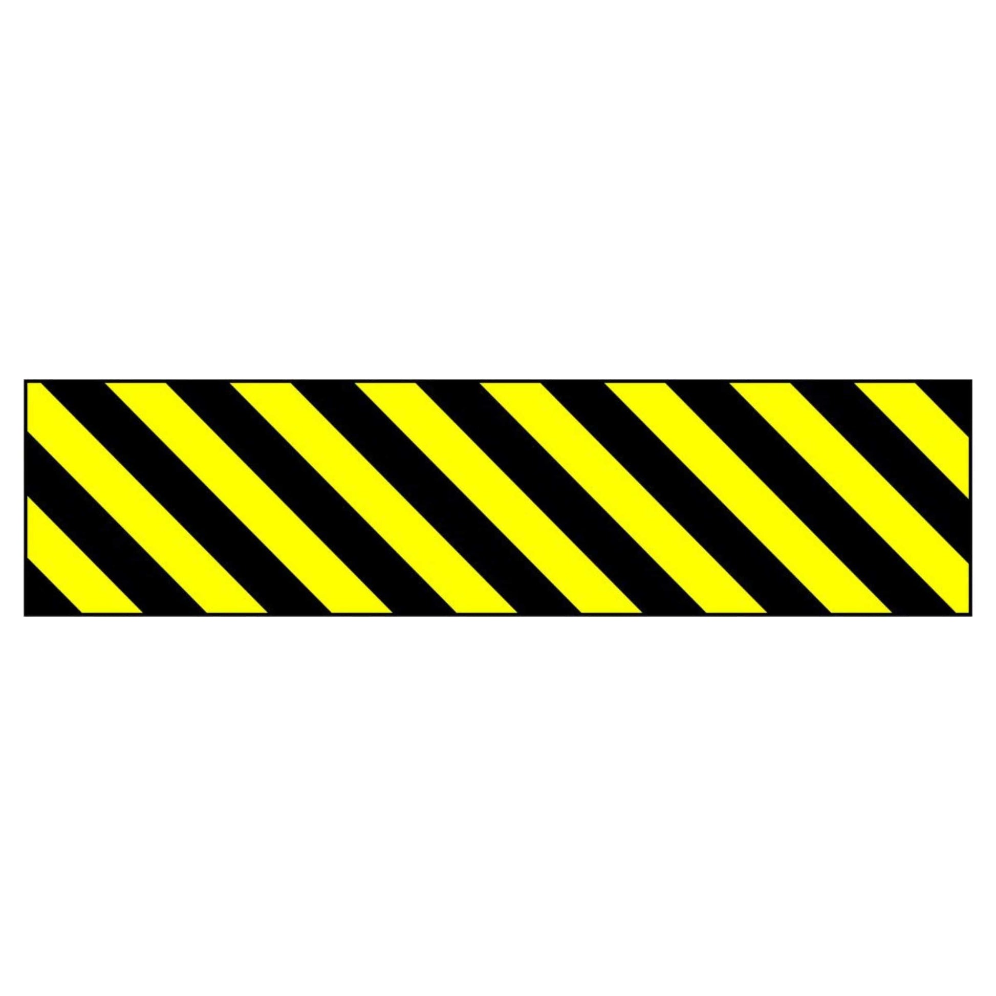 Diagonal Hazard Strip (Left) Sign