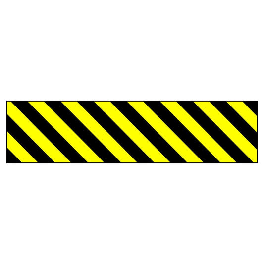 Diagonal Hazard Strip (Left) Sign