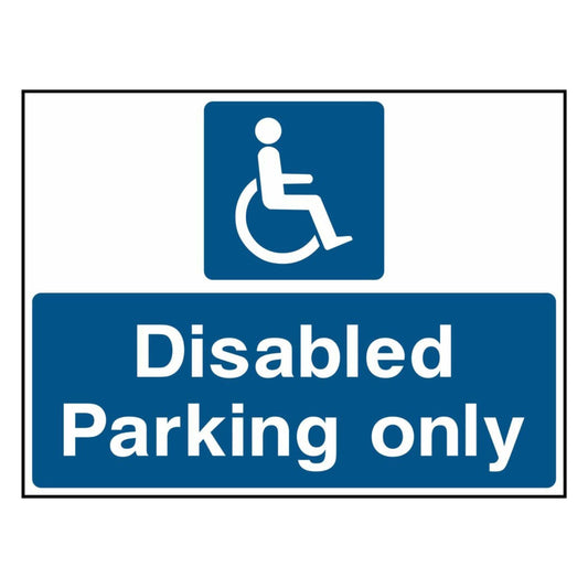 Disabled Parking Only Sign
