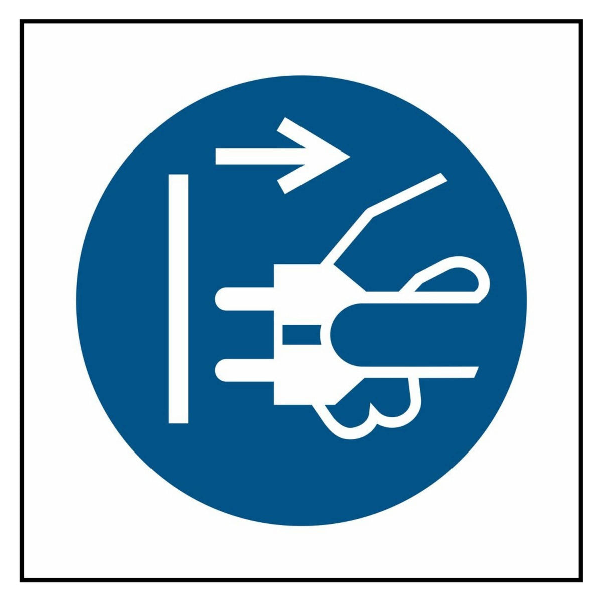 Disconnect Mains Plug Symbol Sign - The Safety Sign Depot