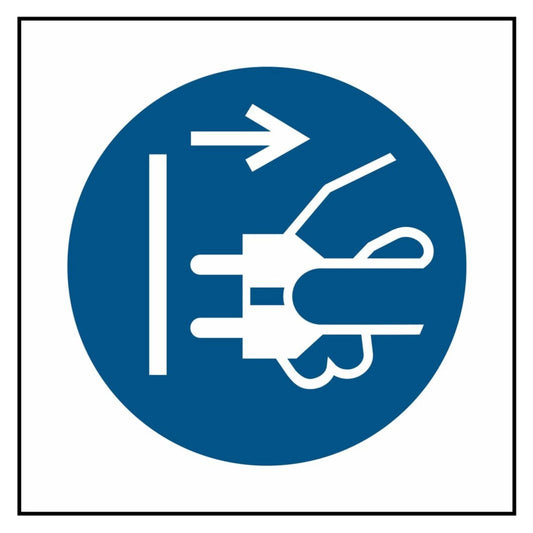 Disconnect Mains Plug Symbol Sign