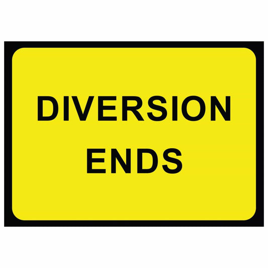 Diversion Ends Sign