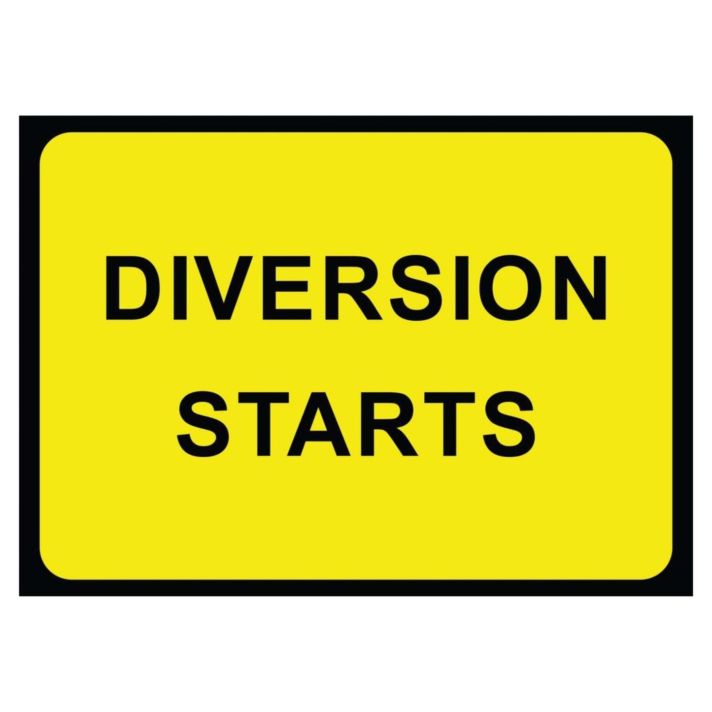 Diversion Starts Sign