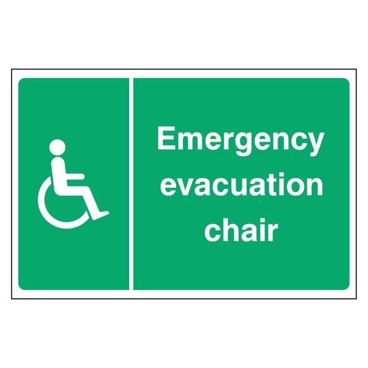 emergency-evacuation-chair-sign