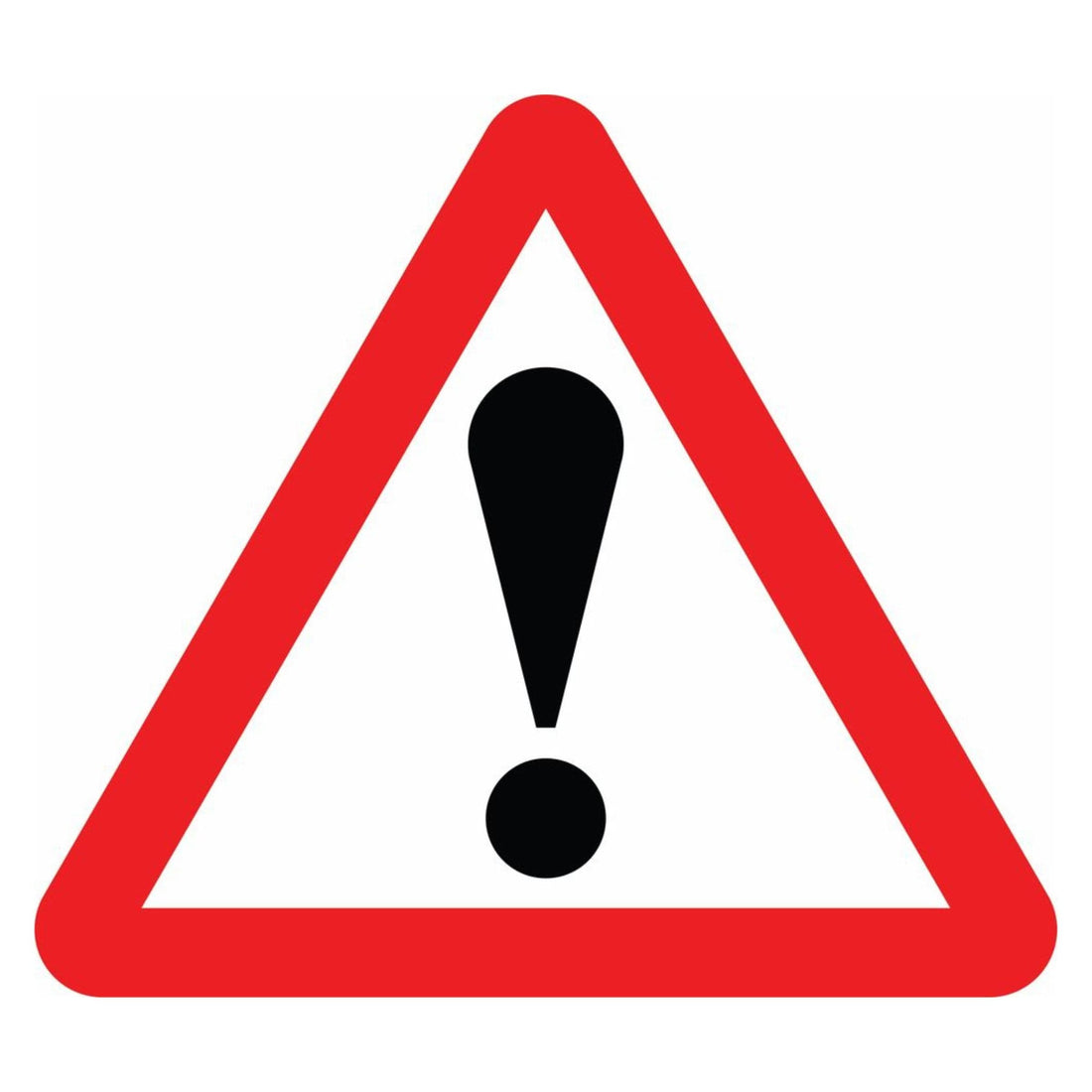 Exclamation Mark Road Warning Sign - The Safety Sign Depot