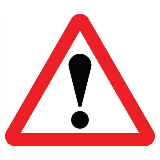 Exclamation Mark Road Sign