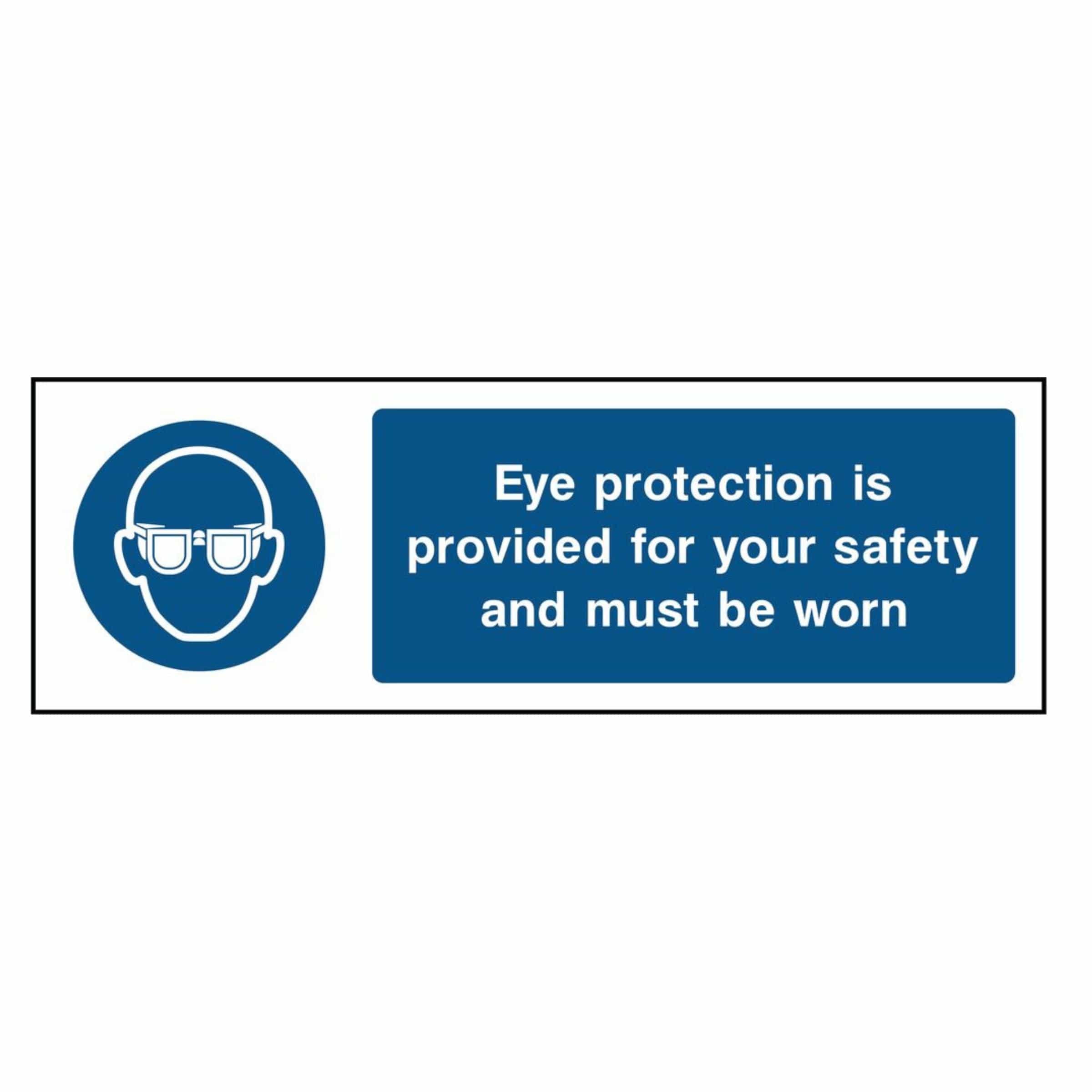 Eye Protection Signs | Wear Safety Goggles Signage - The Safety Sign Depot