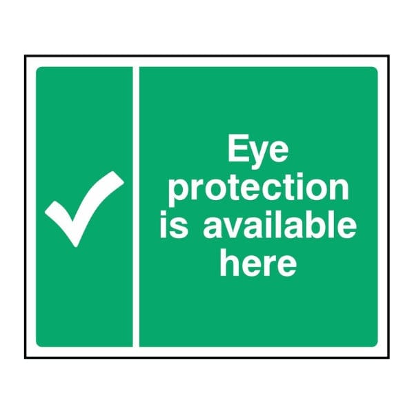 Eye Protection is Available Here Sign - The Safety Sign Depot