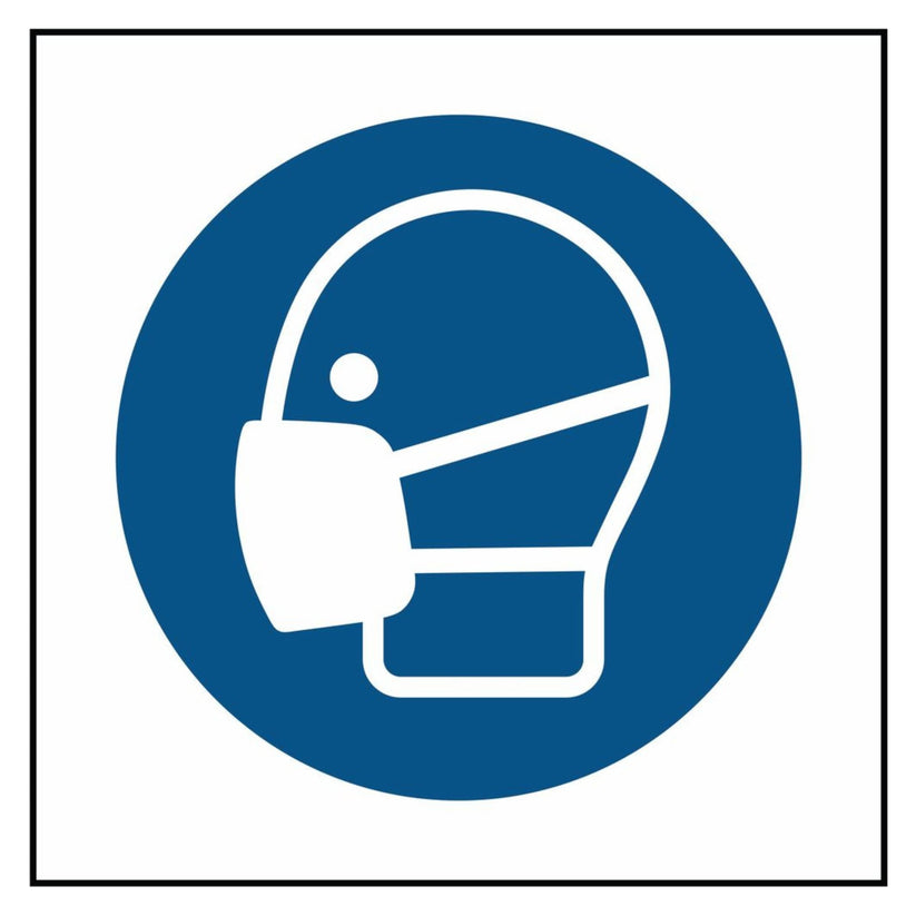 Face Mask PPE Symbol Sign - The Safety Sign Depot