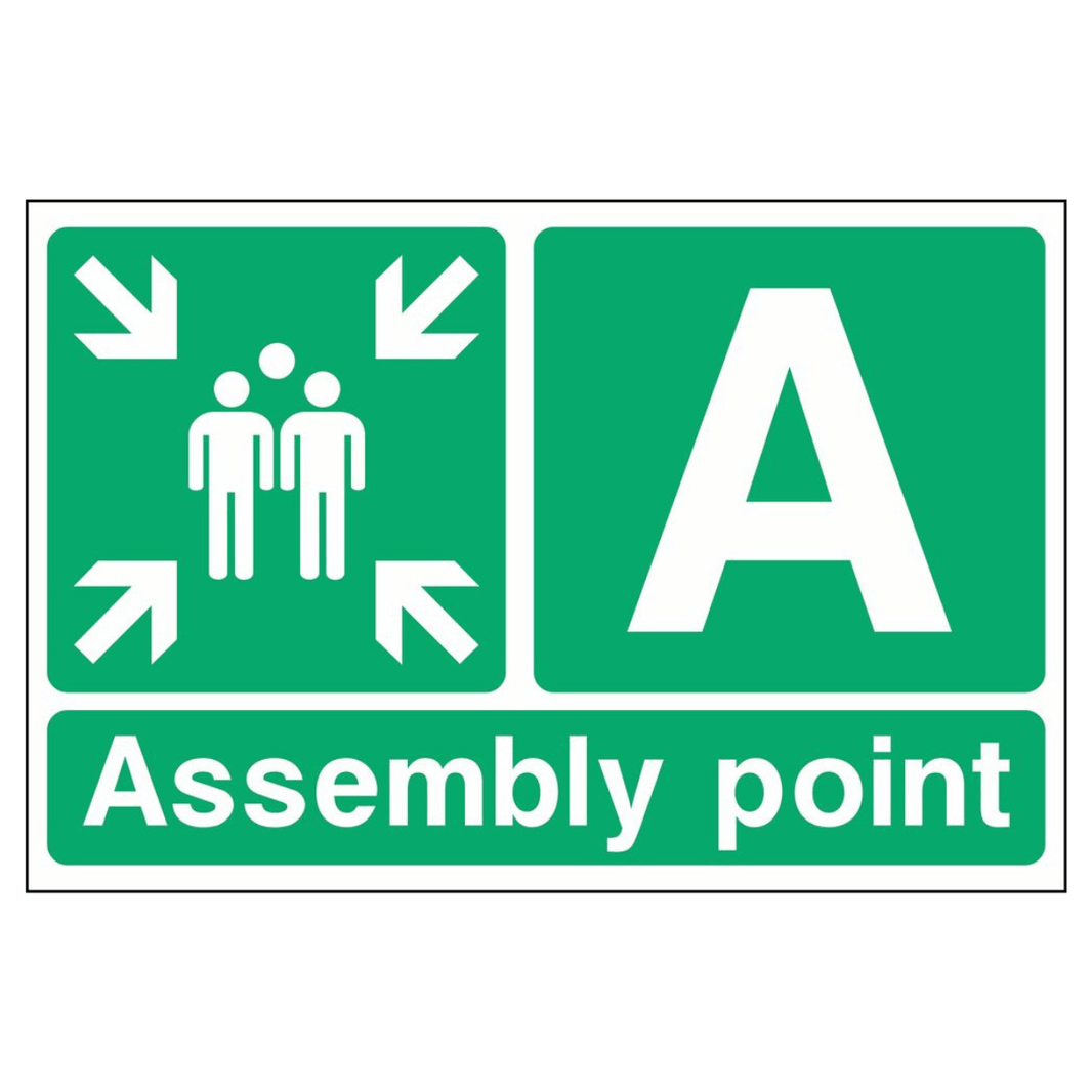 Fire Assembly Point Signs | Evacuation Safety Signs - The Safety Sign Depot