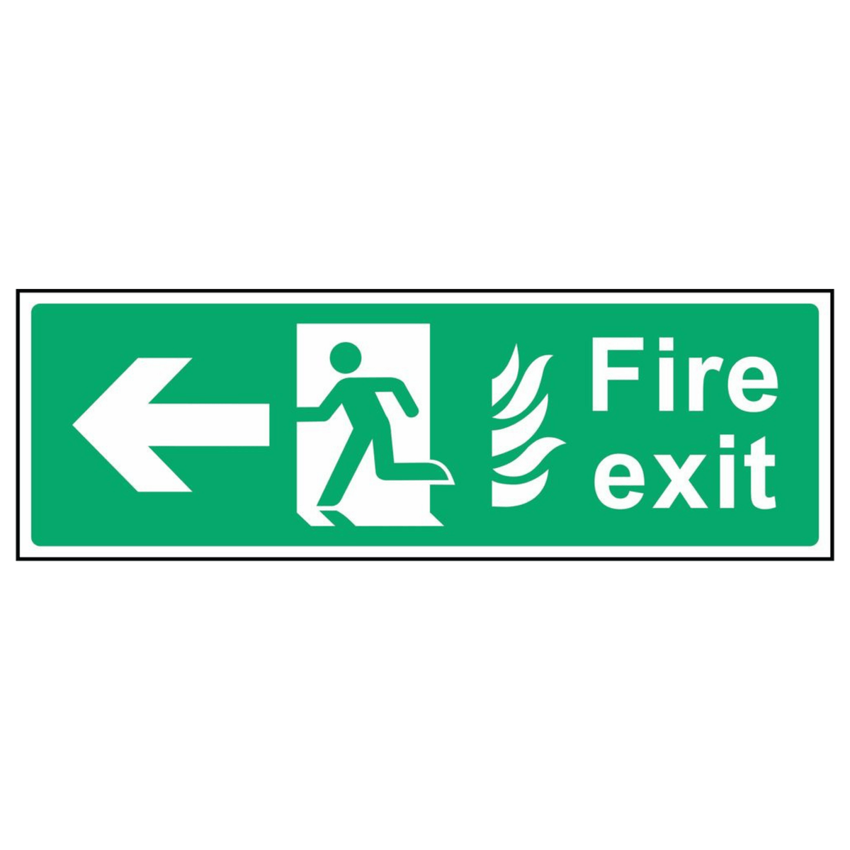 Fire Escape Left Sign - The Safety Sign Depot