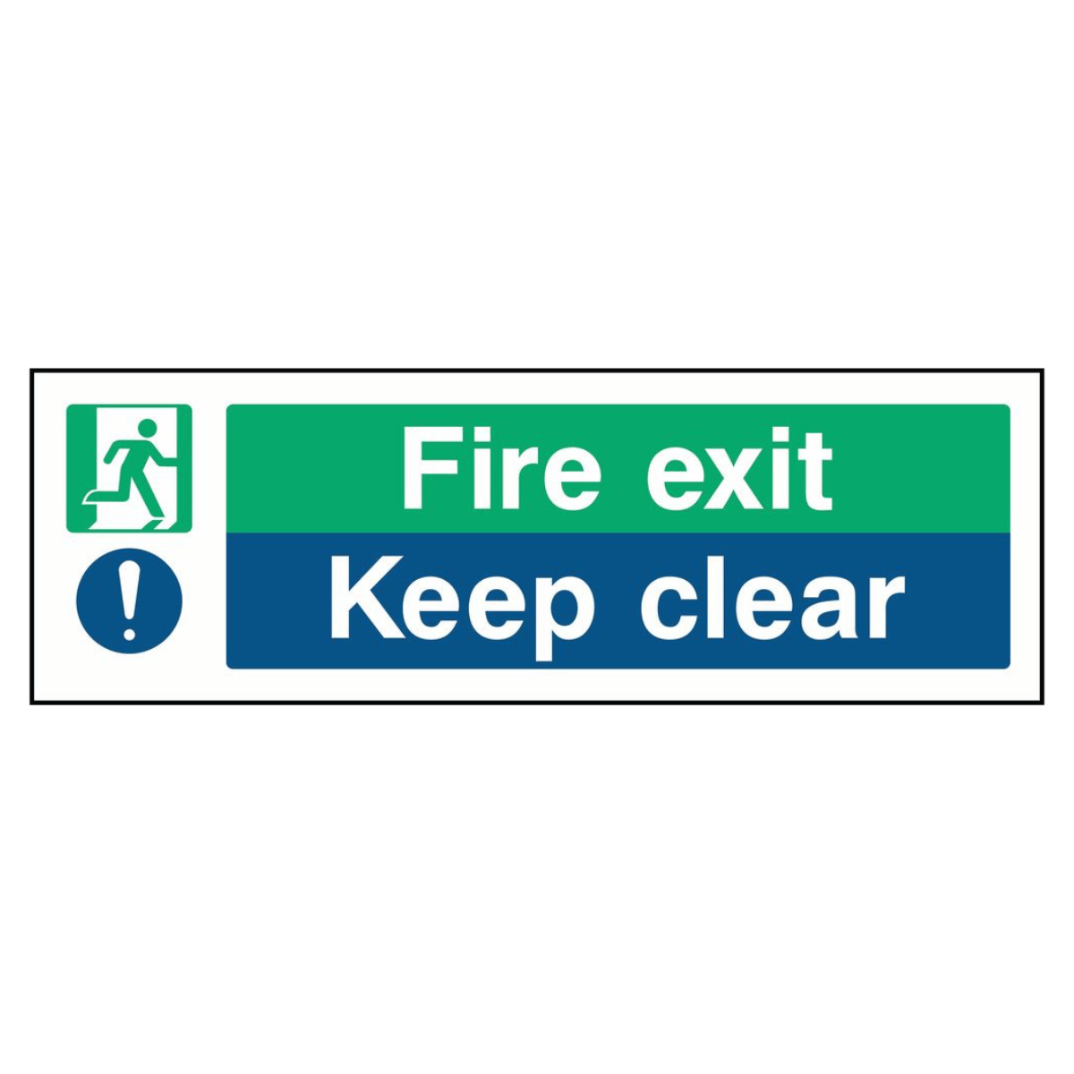 Fire Exit - Keep Clear Sign - The Safety Sign Depot