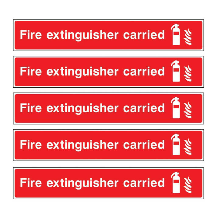 Fire Extinguisher Carried Sign - The Safety Sign Depot