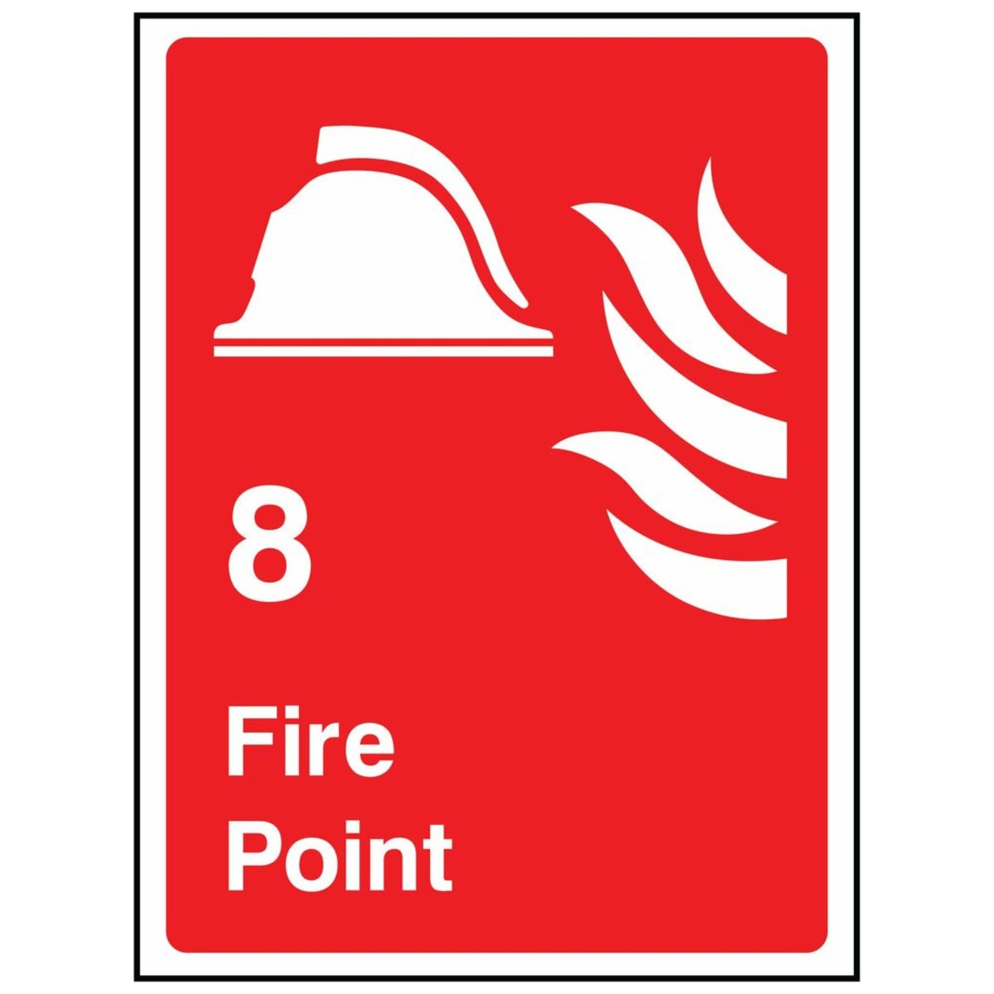 Fire Point 8 Sign - The Safety Sign Depot