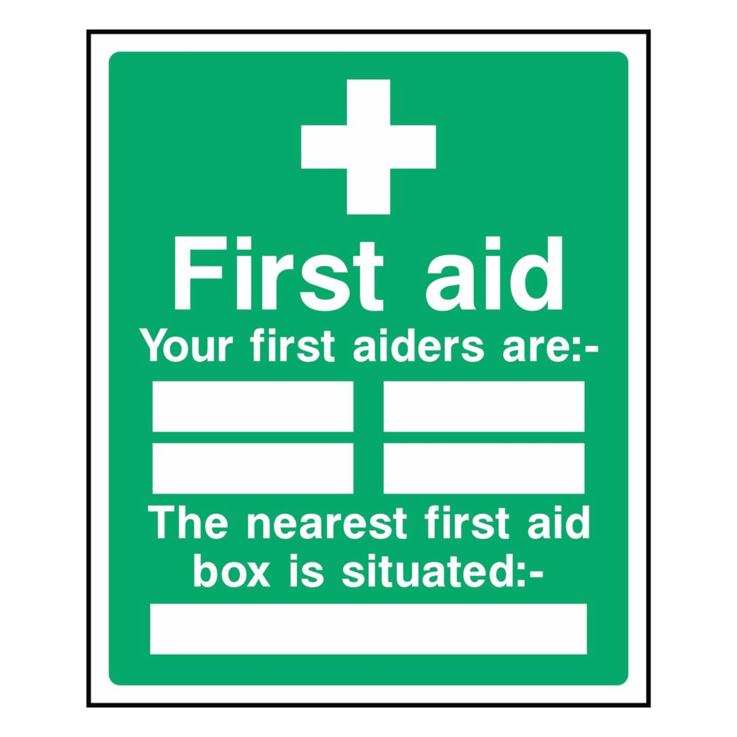 First Aid Point Information Sign - The Safety Sign Depot