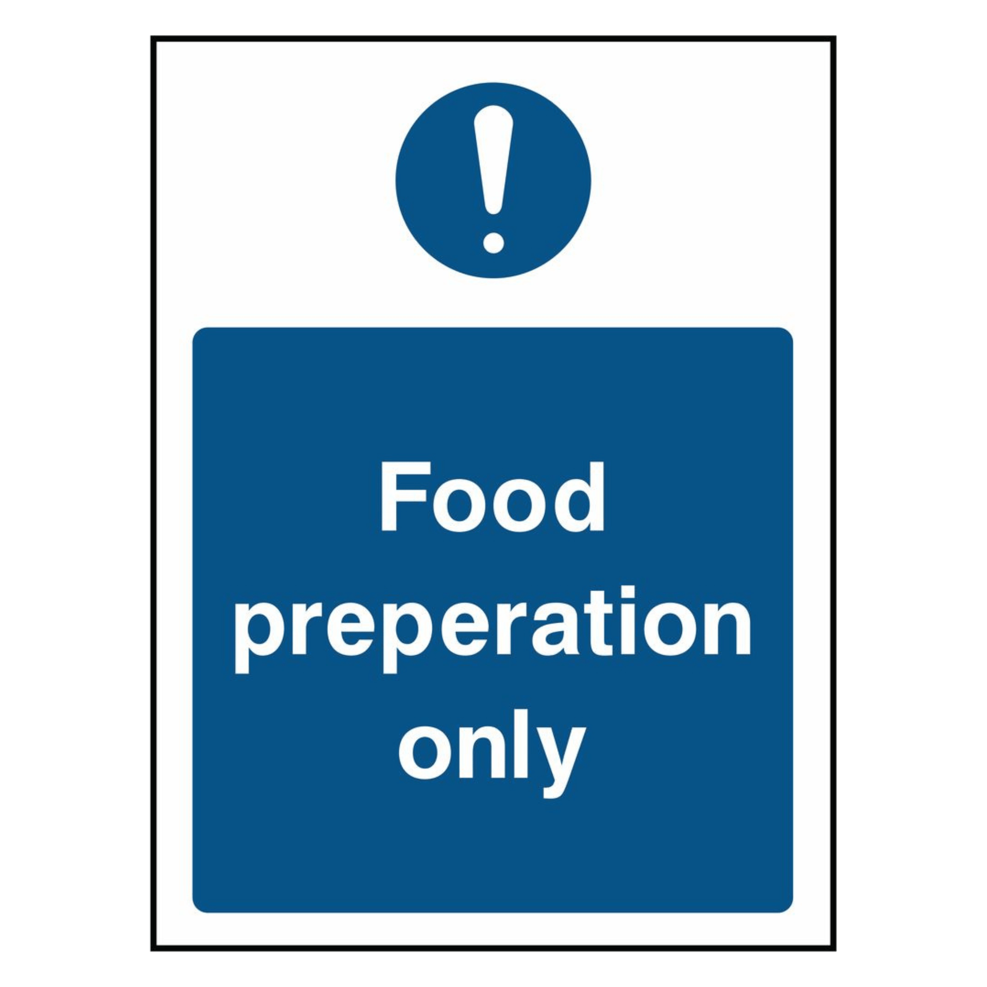 blue-foodpreparation-area-sign