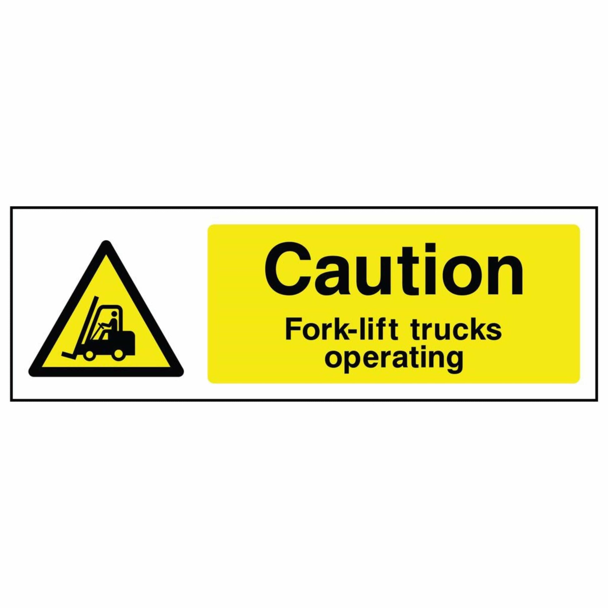 Forklift Trucks Operating Sign