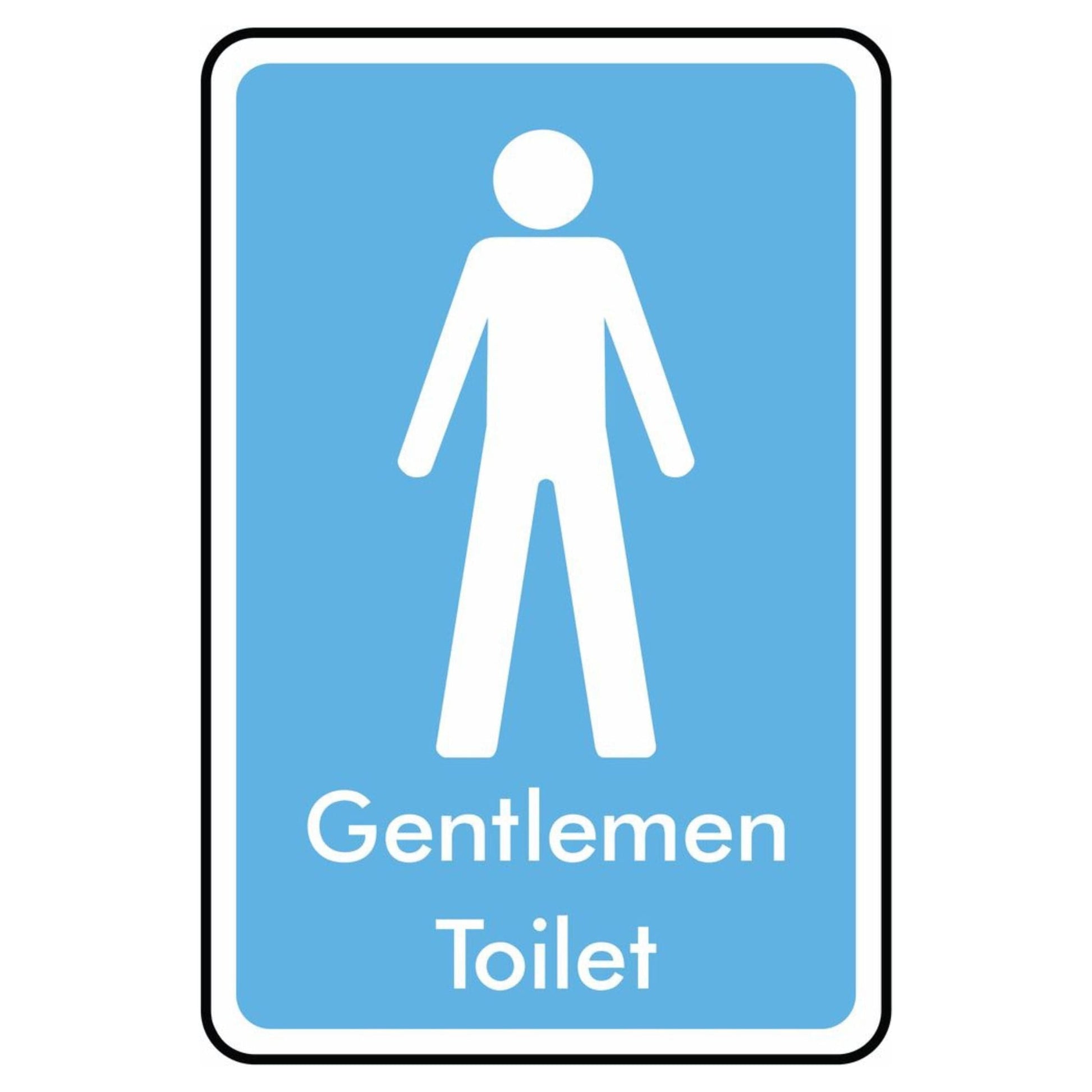 Gentlemen Toilet Information Sign