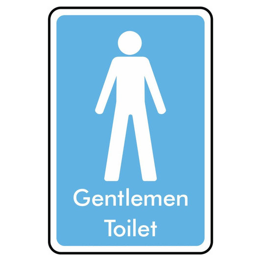 Gentlemen Toilet Information Sign