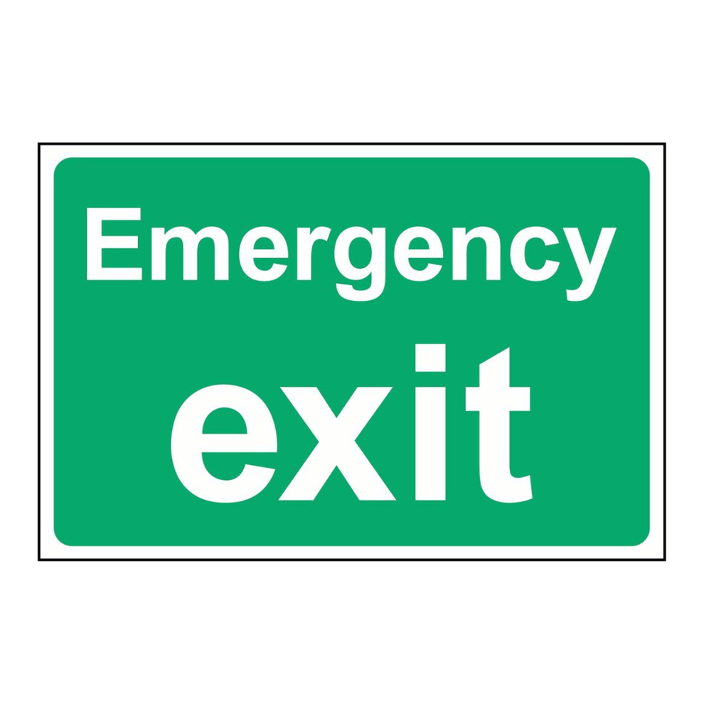 Green Emergency Exit Sign - The Safety Sign Depot