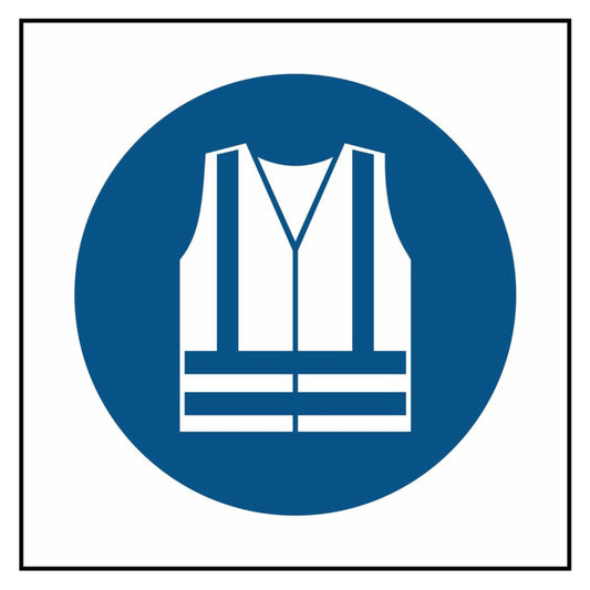 Hi-Vis Vests PPE Symbol Sign