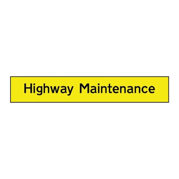 Maintenance Ramps Signage Highway Maintenance Sign - The Safety Sign Depot