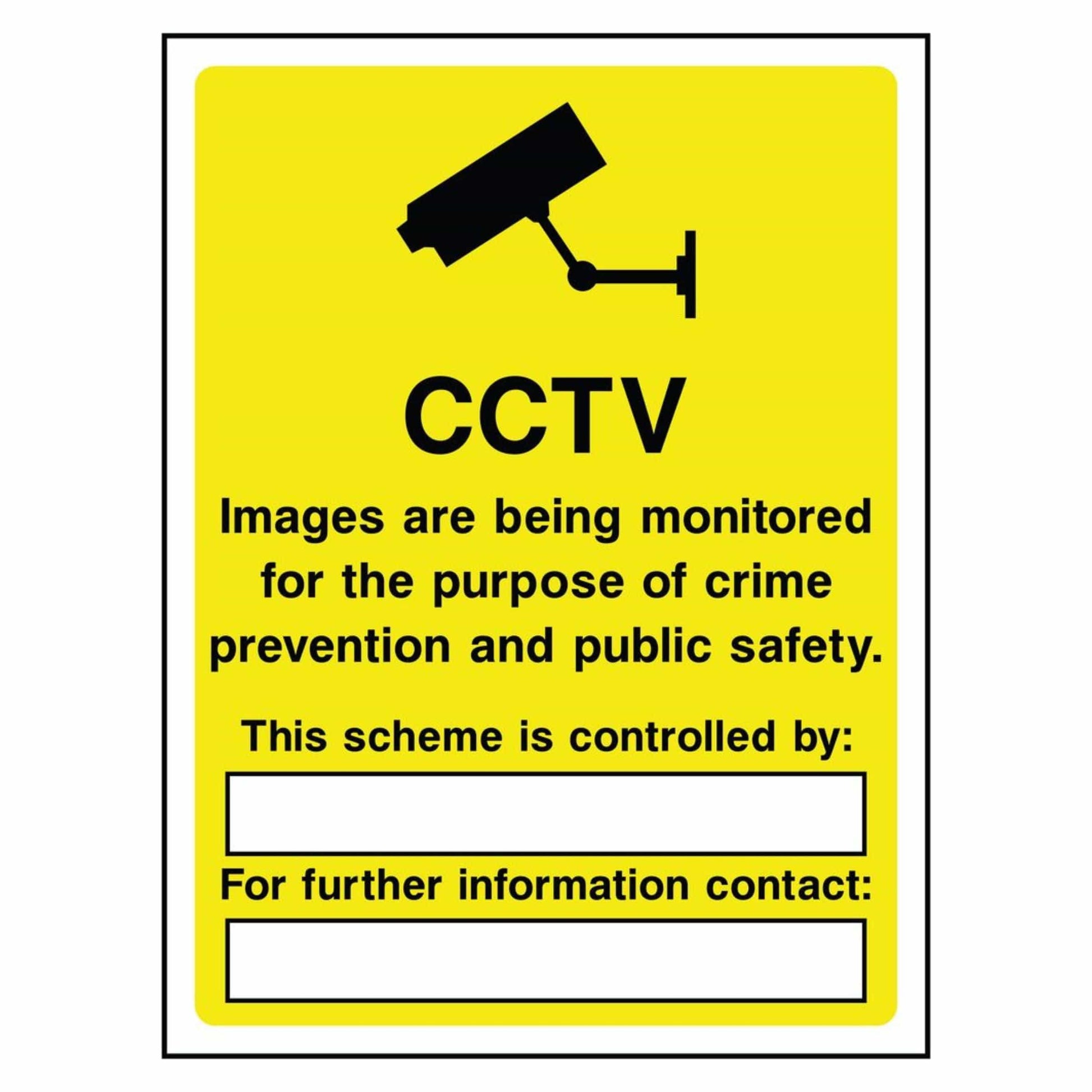  Images Are Being Monitored Crime Prevention Sign 