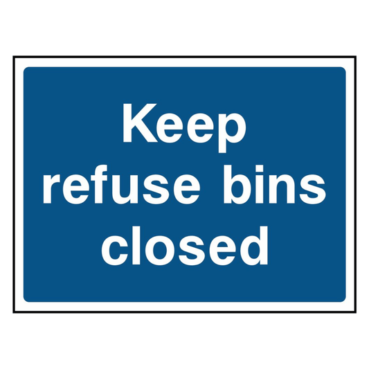 keep-refuse-bins-closed-sign