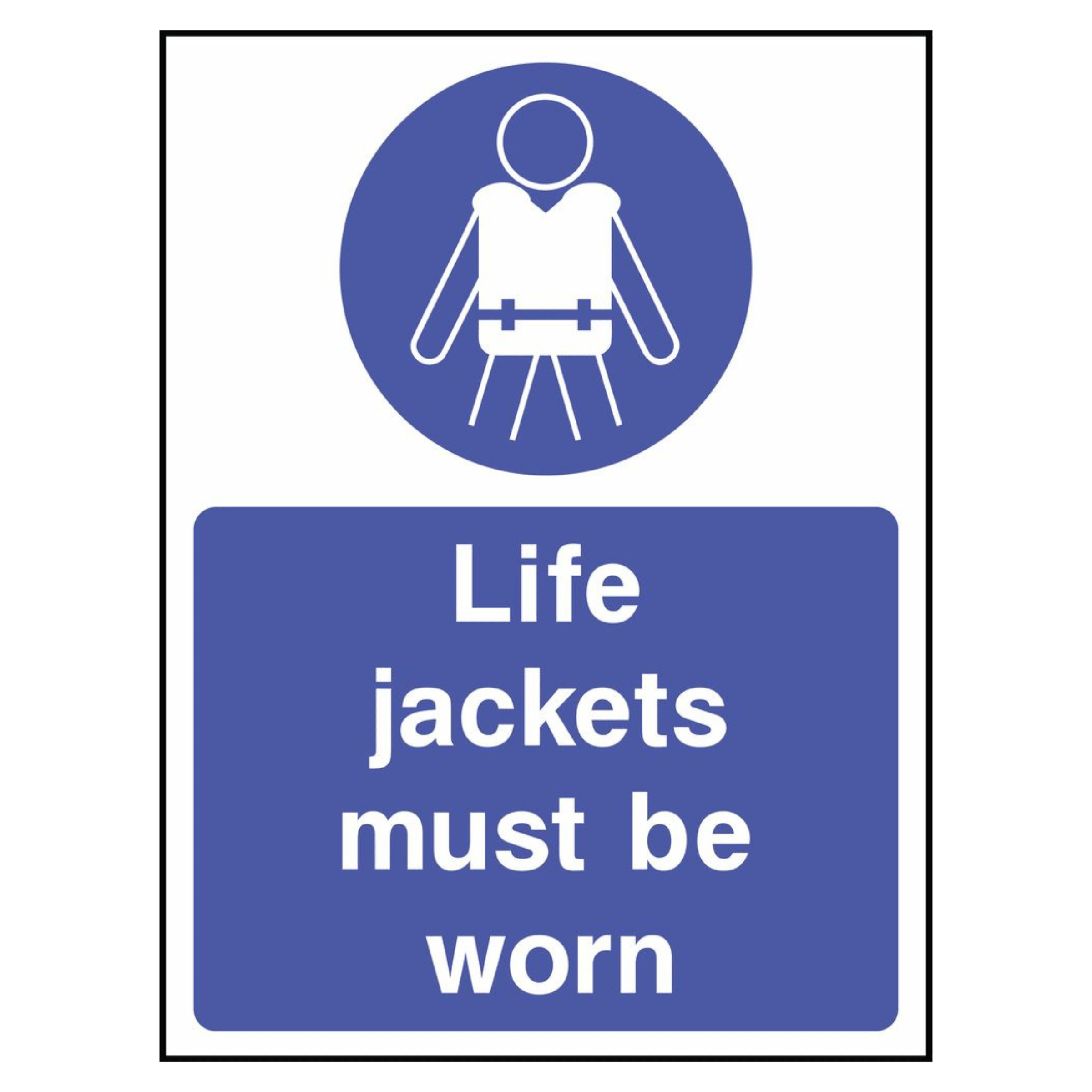 Life Jackets Must Be Worn Sign - The Safety Sign Depot