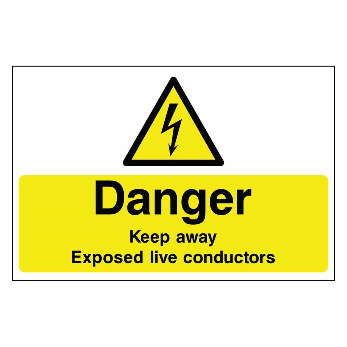 Live Conductors Danger Sign - The Safety Sign Depot