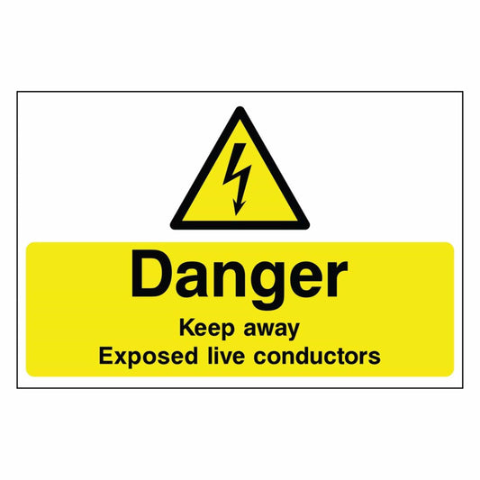 Live Conductors Danger Sign