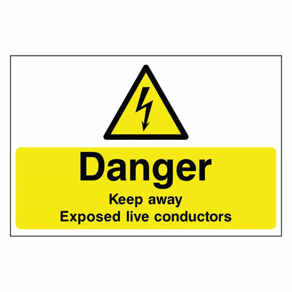 Live Conductors Danger Sign - The Safety Sign Depot