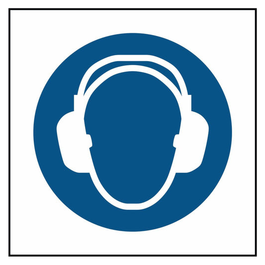 Mandatory Ear Protector PPE Sign