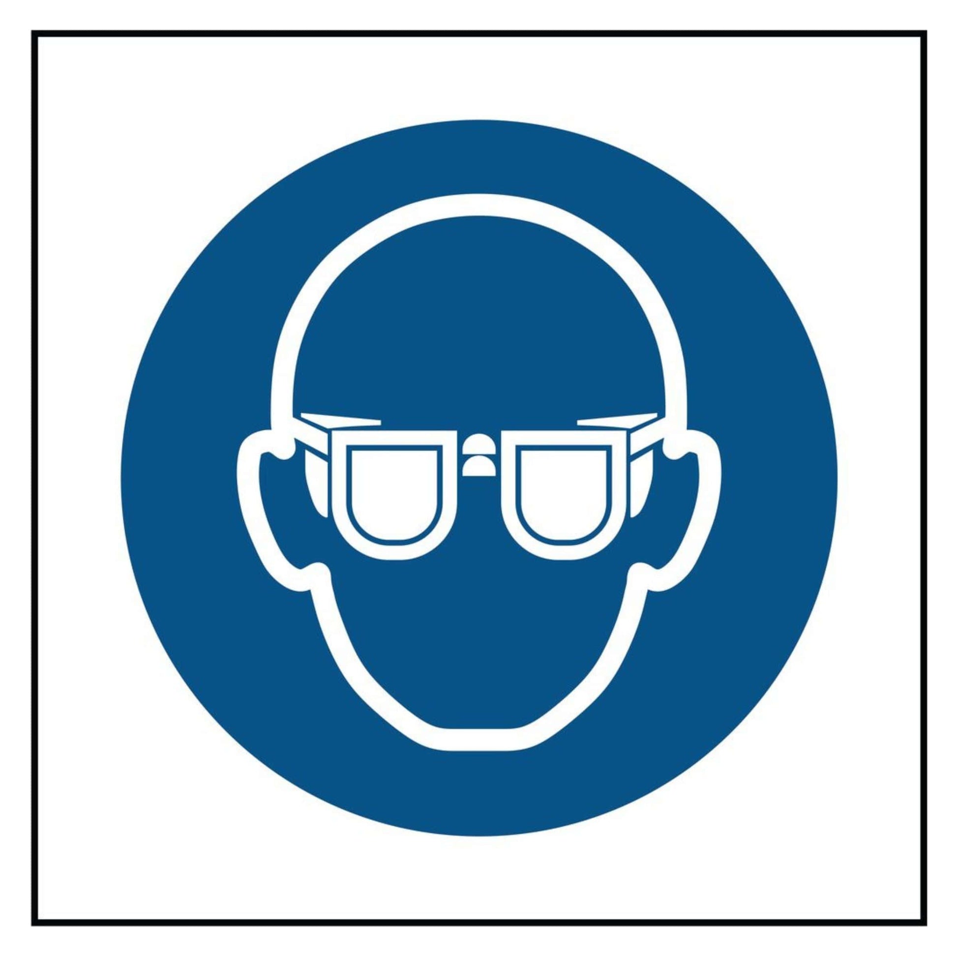 Mandatory Eye Protection Symbol Sign