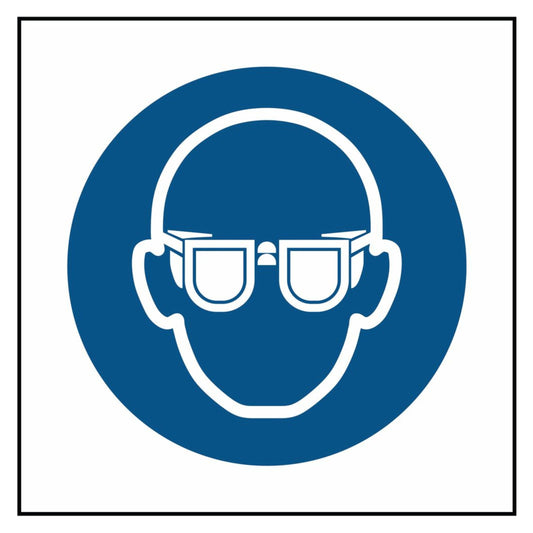 Mandatory Eye Protection Symbol Sign