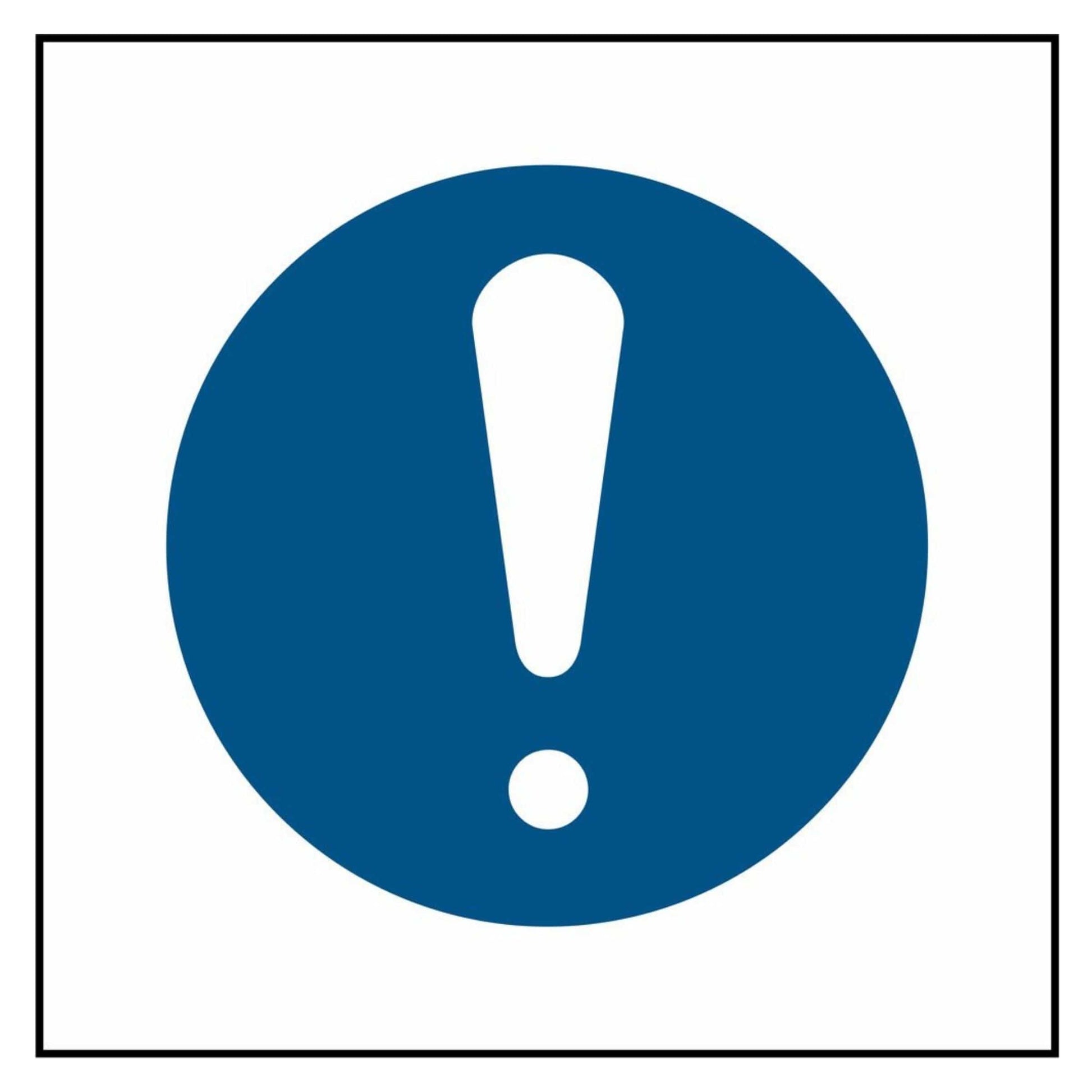 Mandatory Information Symbol Sign