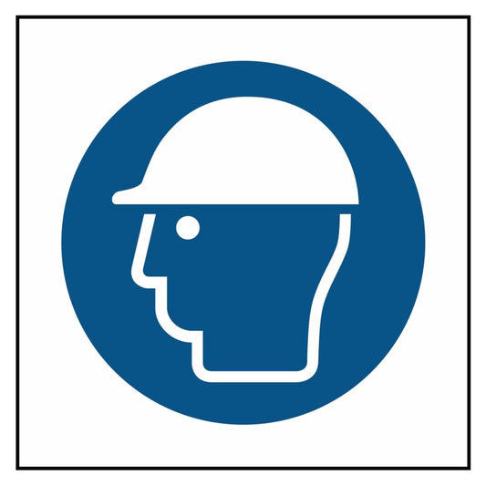 Mandatory Safety Helmet Symbol Sign