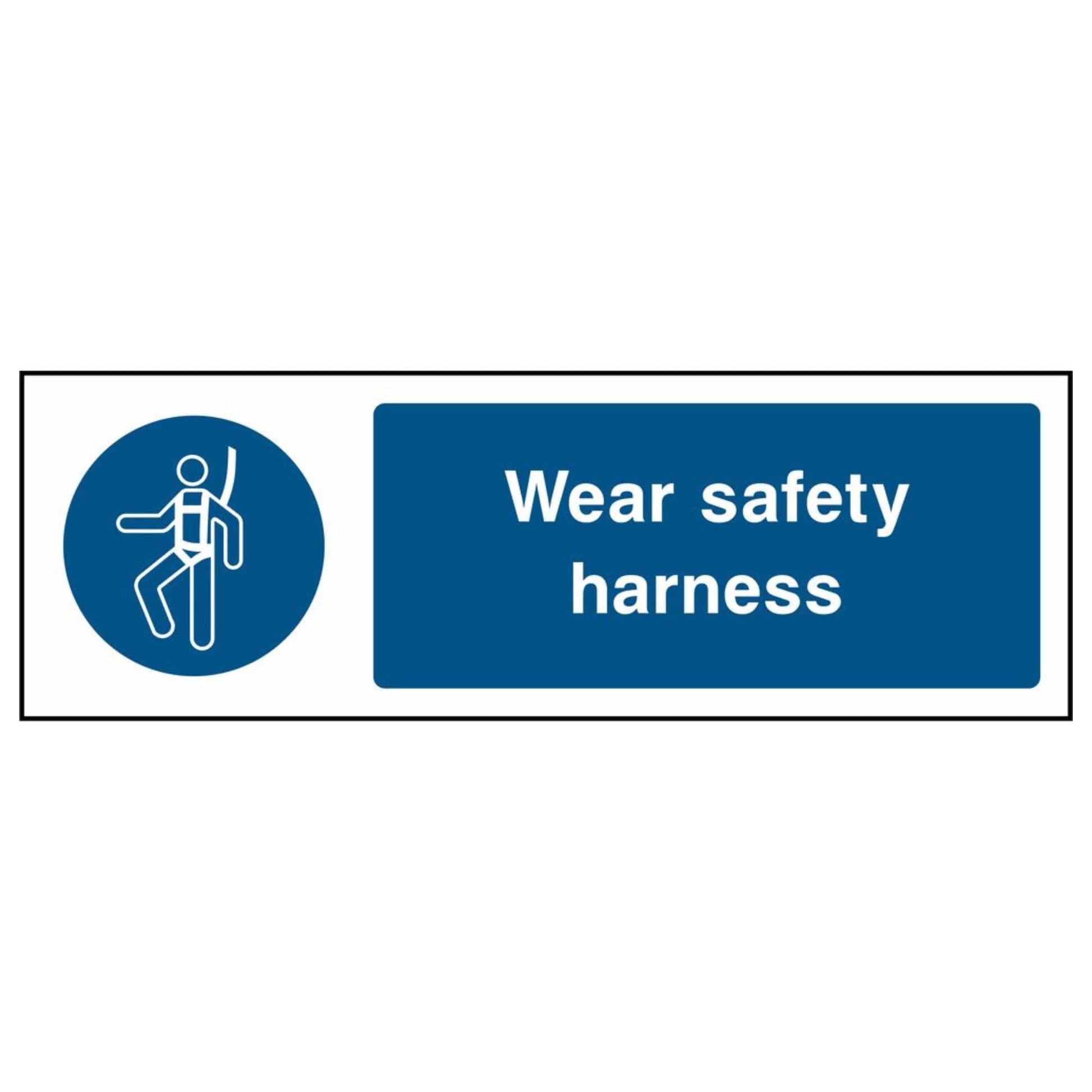 Mandatory Wear Safety Harness Sign